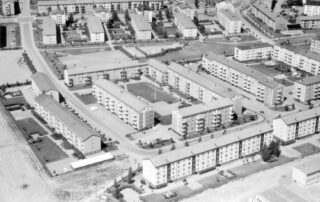 Flygfoto över Salabacke 1960