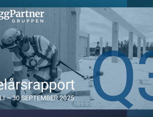 Se presentationen av ByggPartnerGruppens Q3-rapport