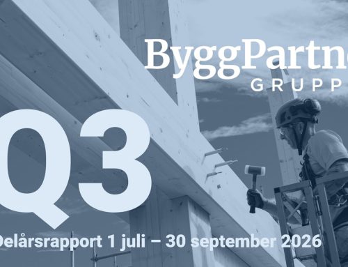 Fortsatt stark utveckling för ByggPartnerGruppen